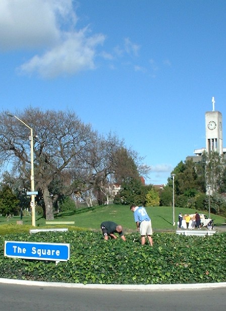 Lost Graduation Ring - Traffic Island Treasure Hunt, The Square - Palmerston North, Manawatu, New Zealand - 5 August 2000