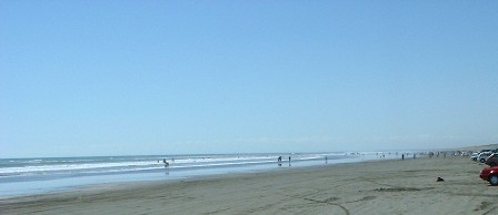 Local beach at Labour Weekend, Himatangi Beach, Manawatu, New Zealand - 22 October 2000