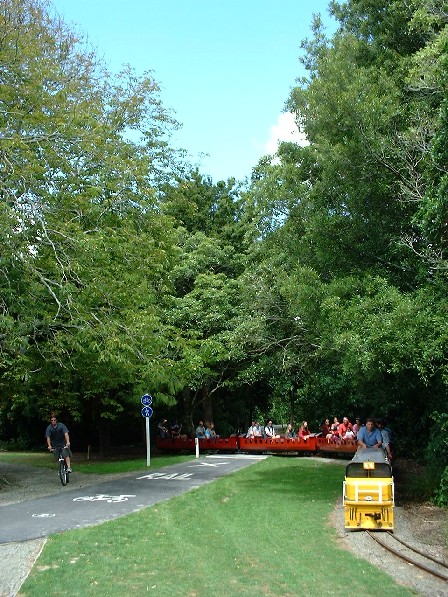 Miniature Railway & Train, Esplanade Park, Palmerston North, Manawatu, New Zealand - 28 January 2001