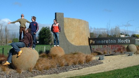 Entrance to Palmerston North city via Napier Road - Manawatu, New Zealand - 1 September 2001