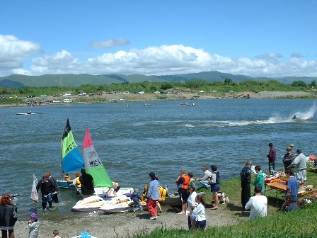 Water sports festival at Shirriff's Road lake, Longburn, Manawatu, New Zealand - 25 November 2001