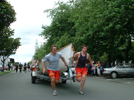 Rat Race Relay 'round The Square, Palmerston North, Manawatu, New Zealand - 14 December 2001