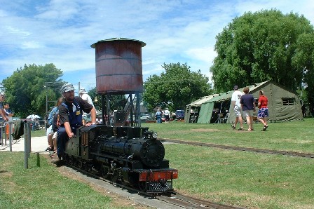 Steam Locomotives at the Marriner Reserve Railway, Marriner Street, Palmerston North, Manawatu, New Zealand - 12 January 2002