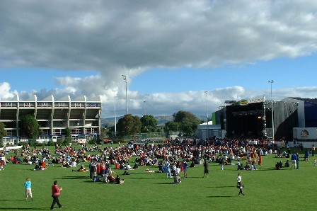 That 'ominous' cloud formation did disappear for a 'Summer Hummer' concert of NZ music artists - Che Fu, Zed and Before Friday - Arena Manawatu, Palmerston North, Manawatu, New Zealand - 17 February 2002