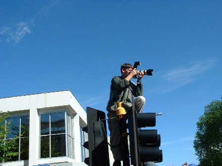 One of the Manawatu Evening Standard's speed cameras in Palmerston North's Broadway - 23 November 2002