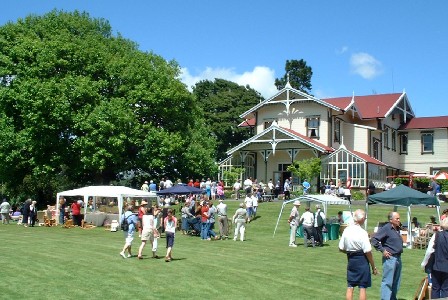 Christmas craft market, stalls, food and entertainment, Caccia Birch House, Palmerston North, Manawatu, New Zealand - 9 November 2003