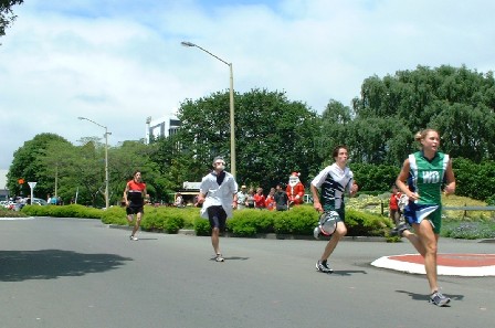 Rat Race Relay 'round The Square, Palmerston North, Manawatu, New Zealand - 12 December 2003