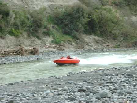 Jet Boating the nearby Rangitikei River, New Zealand - 12 September 2004