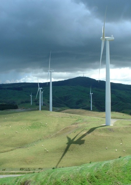 Te Apiti Wind Farm - view to Wharite