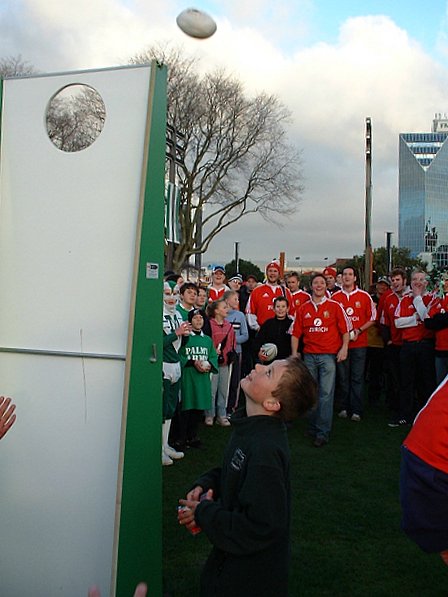 Team supporters try a future rugby rule change - Lions vs Manawatu - The Square, Palmerston North