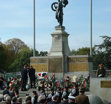 Wreath Laying at Cenotaph, The Square, Palmerston North, Manawatu, New Zealand - 25 April 2007. Click photo to view more photos of this event.