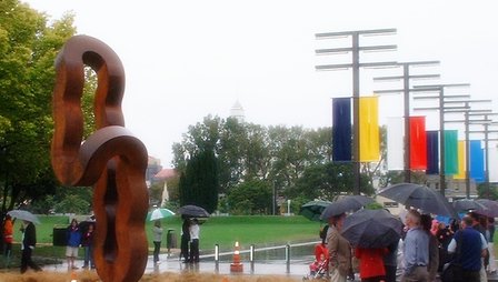 Returning Column by Greg Johns (Australia) can be seen on your path around The Square, Palmerston N - 30 March 2008